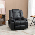 Fauteuil de massage fauteuil de relaxation massant avec dossier inclinable manuellement et repose-pied chaise TV