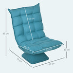 Fauteuil de sol paresseux fauteuil relax fauteuil salon design capitonné inclinaison dossier réglable pivotant 360°