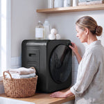 2.5kg Compact Vented Tumble Dryer, 400/800W Electric Clothes Dryer, 5 Drying Modes, Front Loading, Black