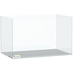Aquarium 43L en Verre Trempé avec Tapis de Protection Pour Poissons, Crevettes, Tortues, 50 x 30 x 30 cm, Transparent