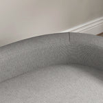 Canapé pour chien grand lit surélevé pour chien coussin lavable cadre en bois tissu polyester 98 x 67 x 25 cm gris