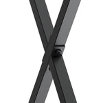 Lot de 2 pieds de table en forme en croix 70 x 72 cm design industriel pour table basse table de chevet noir