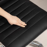 Chaise bureau fauteuil de bureau à roulettes pivotante hauteur réglable siège rembourrée 48 x 52 x 78-90 cm noir