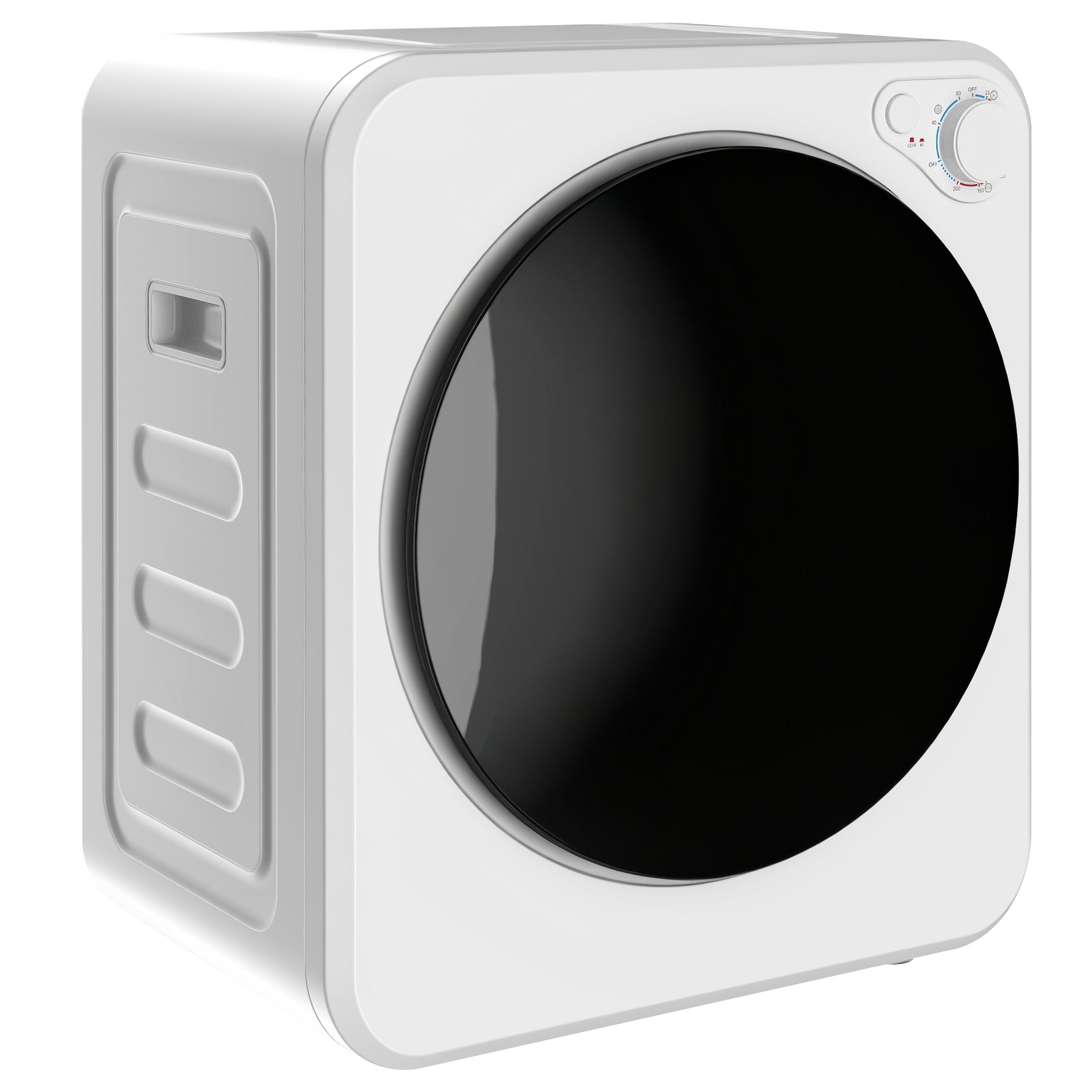 Sèche-linge à évacuation portable 2,5 Kg, sèche-linge électrique 400/800 W, 5 modes de séchage, 48 x 44 x 57 cm, blanc