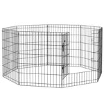Parc enclos modulable pour chiens lapins rongeurs clôture pour petits animaux intérieur et extérieur 61 x 76 cm noir