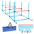 Agility Sport pour Chiens, Set de 4 Obstacles Professionnels avec Système de Maintien au Sol, 99x65x94cm, Bleu Clair-0