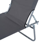 Lot de 2 Transats Bain de Soleil Pliable Chaise Longue Pliante Grand Confort Dossier Inclinable Pare-Soleil réglable