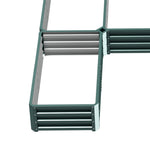 Jardinière carré potager de jardin en acier modulable ensemble de 5 jardinières pour légumes, plantes, fleurs, vert