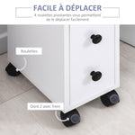 Porte-Papier Toilette 3 Niveaux avec Sortie Intégrée, Panneaux de Particules Aspect Blanc
