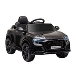 Audi RS Q8 Elektroauto für Kinder, lizenziert, Elektrofahrzeug mit Fernbedienung, USB, Bluetooth, Schwarz
