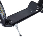 Trottinette enfant patinette pneus 30 cm Hauteur Guidon réglable poignée Frein et béquille Acier pour enfants à partir de 5 ans Noir