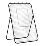 Filet de rebond de football ajustable hauteur angle réglables rebondeur pour football pliable cible sardines de fixation fournies 123 x 73 x 178,5 cm noir blanc
