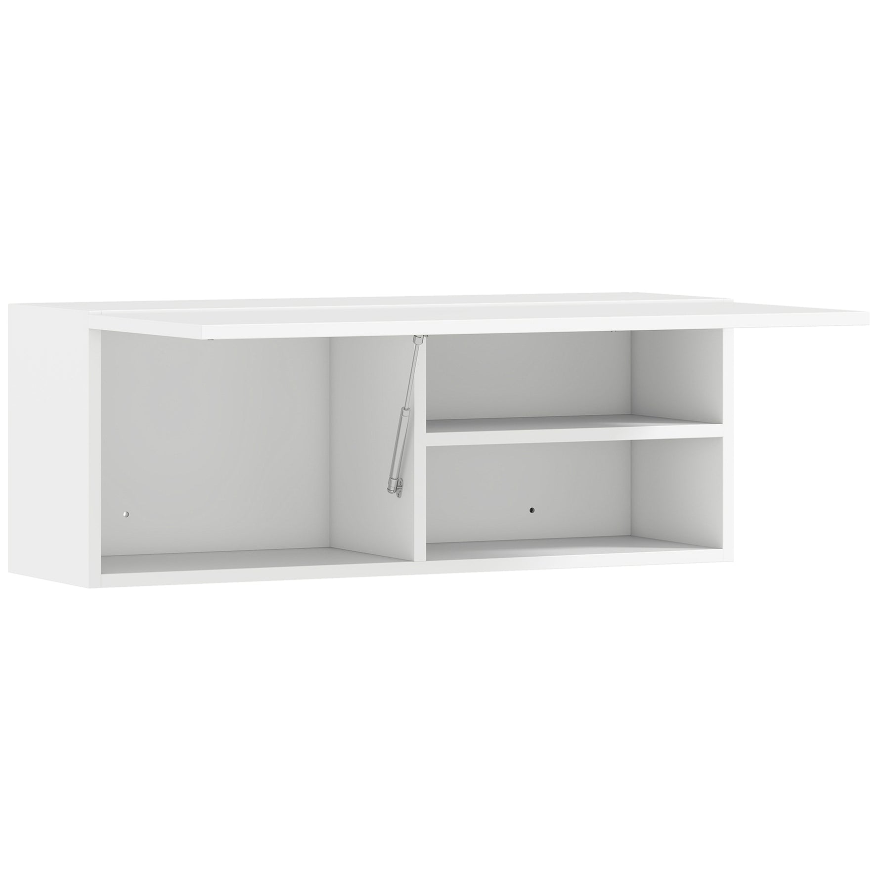 Armoire murale de salle de bain, meuble de rangement suspendu avec porte à charnières, 80 x 25 x 30 cm, blanc