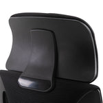 Chaise bureau ergonomique, fauteuil de bureau en maille, appui-tête, hauteur réglable, 64 x 55 x 116-126 cm, noir
