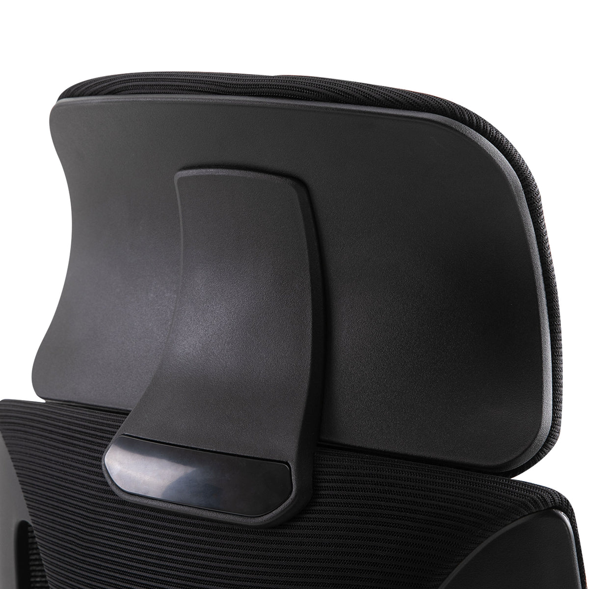 Chaise bureau ergonomique, fauteuil de bureau en maille, appui-tête, hauteur réglable, 64 x 55 x 116-126 cm, noir