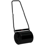 Rouleau à Gazon Jardin en Acier avec poignée dim. 47L x 32l x 105H cm lestage Max. 30 L Noir