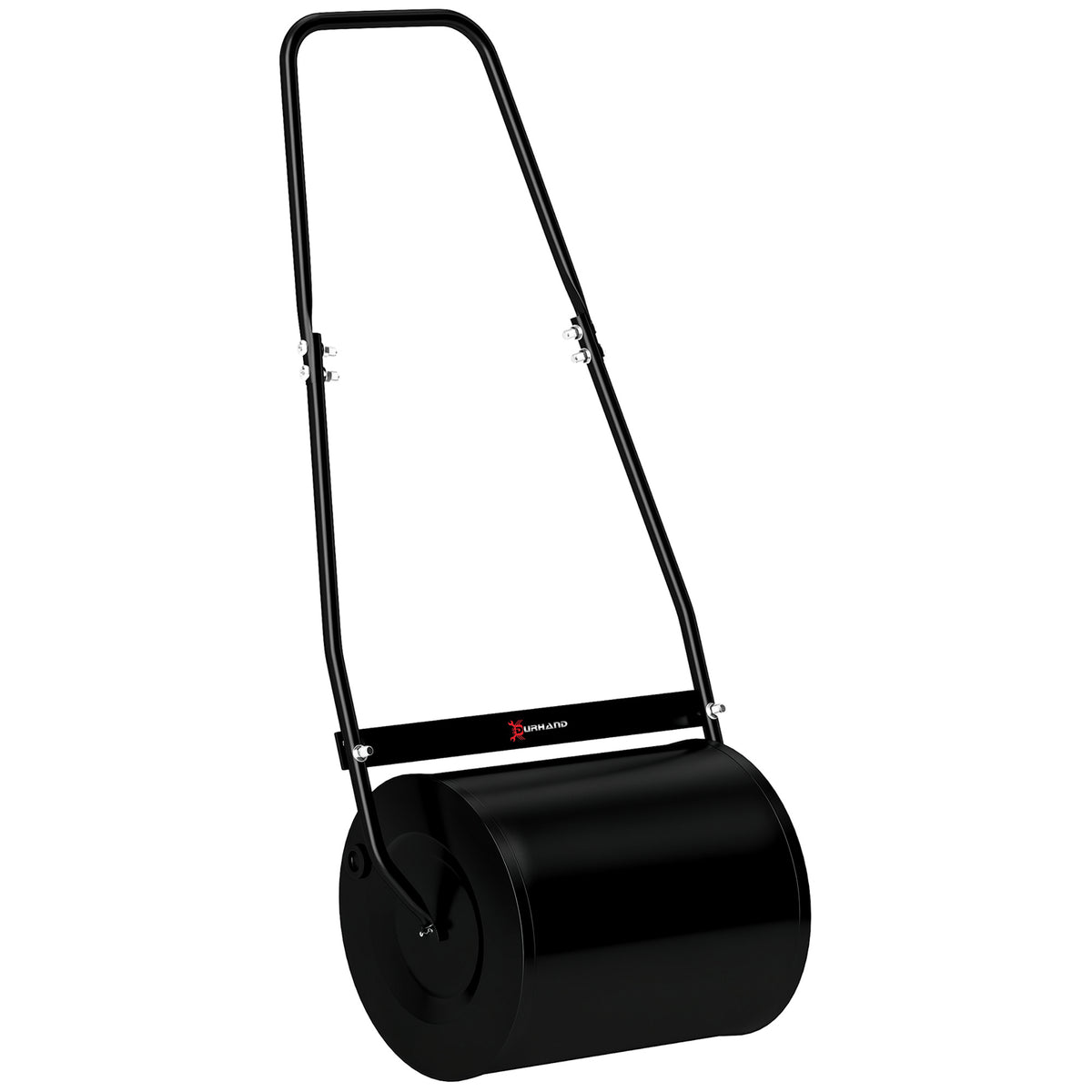 Rouleau à Gazon Jardin en Acier avec poignée dim. 47L x 32l x 105H cm lestage Max. 30 L Noir