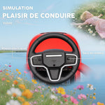 Porteur enfants Land Rover Discovery sous licence, porteur voiture à pousser avec poignée amovible, 84x40x94,5cm, rouge