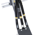 Trottinette patinette Grandes Roues pneumatiques Ø 41 cm Hauteur Guidon réglable béquille pegs Inclus Acier Noir