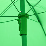 Ensemble Salon de Jardin Enfant 4 pcs Design Grenouille - Table Ronde + 2 chaises Pliables + Parasol - métal époxy Oxford Vert