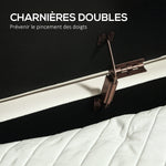 Banc de rangement, bout de lit en velours avec couvercle, pieds en métal, capacité 72 L, 108x44x43,5cm, crème-6