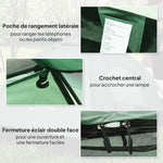 Tente de camping 2 personnes camouflage tente dôme légère ventilée facile à monter avec portes zippées