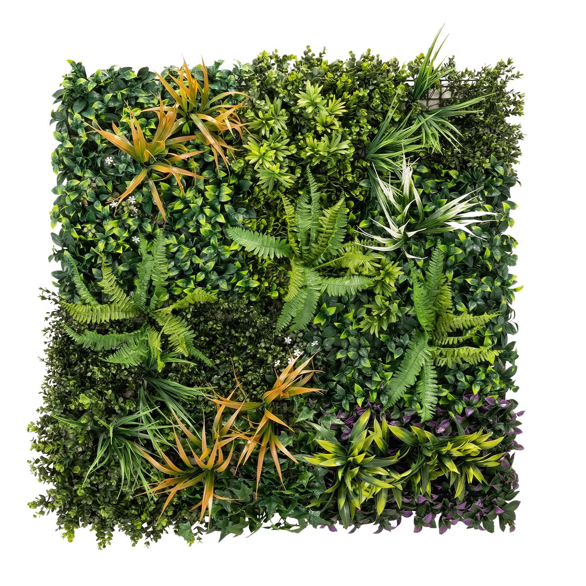 Wandpaneele aus Gras 100 x 100 cm mit Befestigung, grüne Hintergrundpaneele