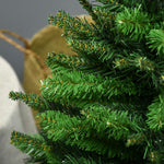 Sapin de Noël artificiel avec 310 branches support en acier socle pliable en acier hauteur 120 cm vert