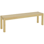 Panca da cucina in legno massello 3 posti, panca da sala da pranzo, portata 330 kg, 150 x 33 x 45 cm, legno naturale