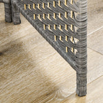 Paravent intérieur en bois 6 panneaux séparateur de pièce pliable pour salon chambre 270 x 180 cm gris mélangé