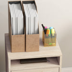 Caisson de bureau à roulettes avec tiroir placard et niche pour documents et dossier suspendu 40 x 35 x 60 cm chêne