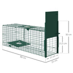 Cage attrape animaux nuisibles 1 entrée dim. 80L x 25l x 30H cm vert foncé