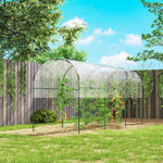Serre de jardin serre à tomates 4 arceaux en acier bâche en PVC 4 x 1,2 x 1,7 m vert