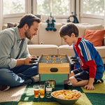 Table baby-foot pour enfants à partir de 6 ans 2 ballons 18 joueurs 69 x 37 x 24 cm