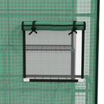 Telo di ricambio per serra da giardino 140 x 143 x 190 cm con finestra e porta con cerniera anti-UV
