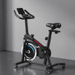 Cyclette da Spinning Connessa con App Zwift e Kinomap Magnetica Silenziosa Schermo LCD 98 x 57 x 120 cm Nero