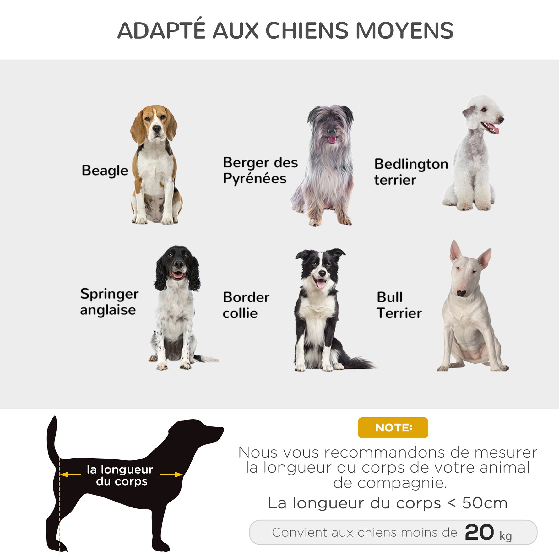 Lit pour chien chat lit de camp grand confort sur pieds tissu oxford textilène micro-perforé