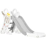Kinderrutsche, Indoor-Rutsche für Kinder, von 18 bis 36 Monaten, bis 30 kg, 157L x 46,5B x 80H cm, Grau