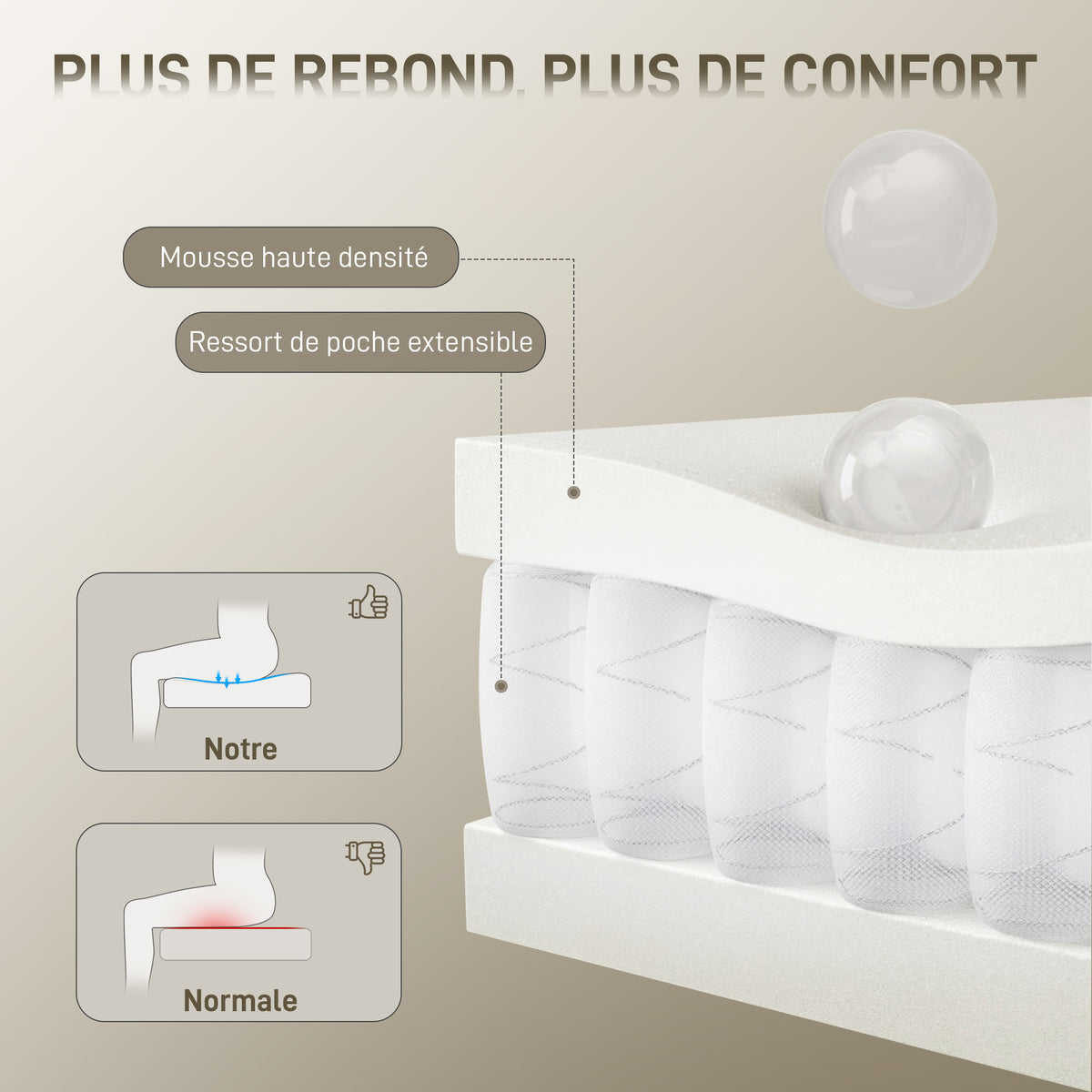 Chaise bureau ergonomique, fauteuil de bureau pivotant, hauteur réglable, appui-tête réglable, fonction bascule, gris