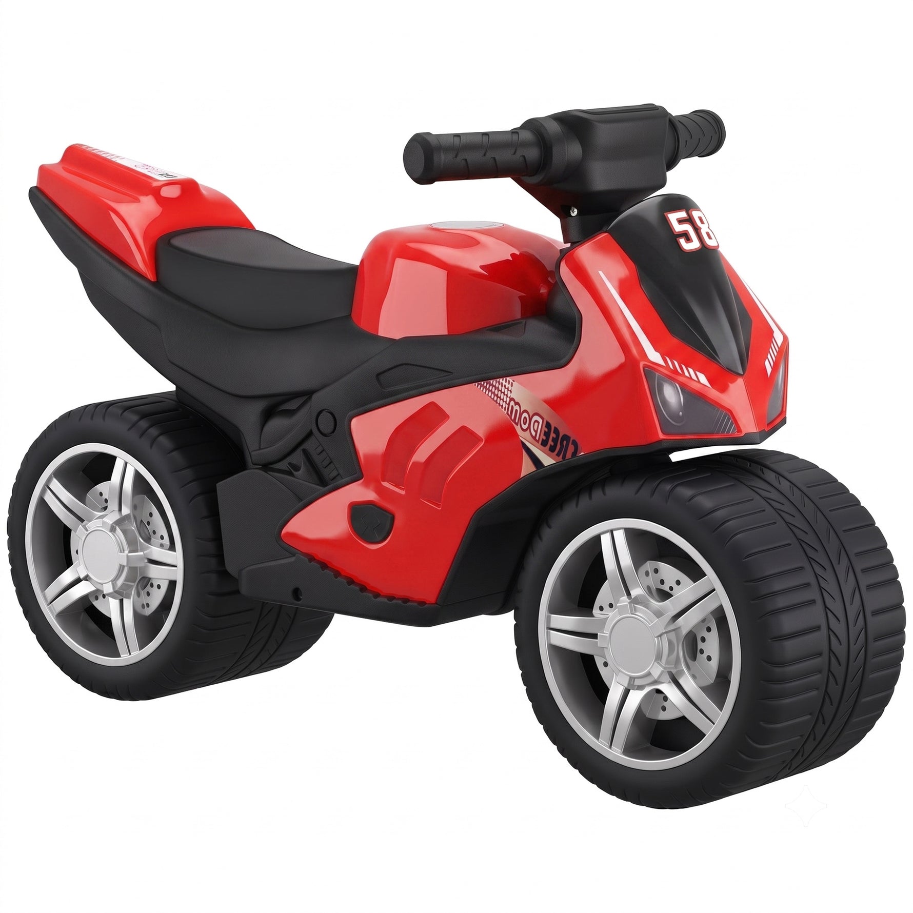 Draisienne pour Enfant, Vélo d'Équilibre avec Musique et Roues Extra-Larges, pour Filles et Garçons 18-36 Mois, Rouge