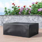 Housse salon de jardin extérieure bâche de protection extérieure anti-UV  en polyéthylène 235 x 190 x 90 cm noir