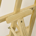 Chevalet d'artiste sur pieds dim. 51,5L x 71,5l x 134,5H cm inclinaison hauteur réglable 90° max. bois de pin