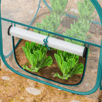 Mini serre de jardin, mini pop up serre en PVC transparent, pour intérieur ou extérieur, pour légume, 70 x 70 x 80 cm