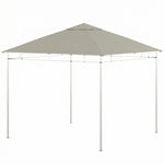 Toile de rechange pour pavillon tonnelle tente toit de remplacement gazebo de jardin polyester 180 g/m² 3 x 3 m gris