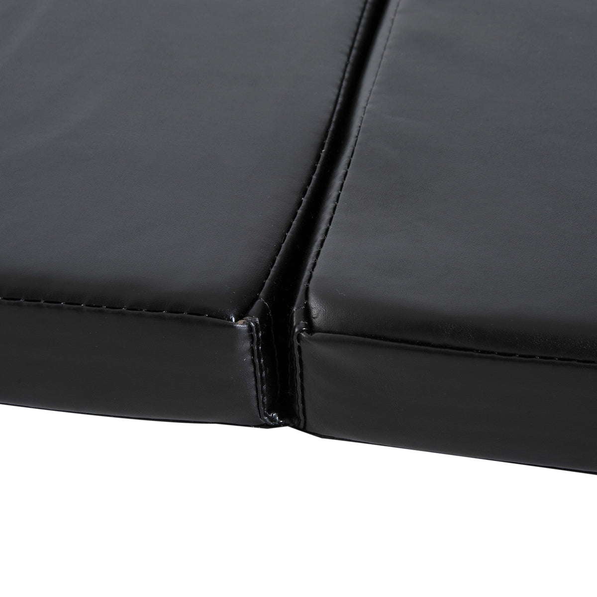 Tapis de gymnastique yoga pilates fitness pliable portable grand confort 180L x 60l x 5H cm revêtement synthétique noir
