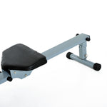 Rameur Hydraulique à 12 Niveaux de Résistance, Rameur d'Appartement avec Écran LCD, Pédale Antidérapante, Charge 100 kg, pour Maison, Salle de Gym, l'Équipement d'Entraînement d'Intérieur, Noir