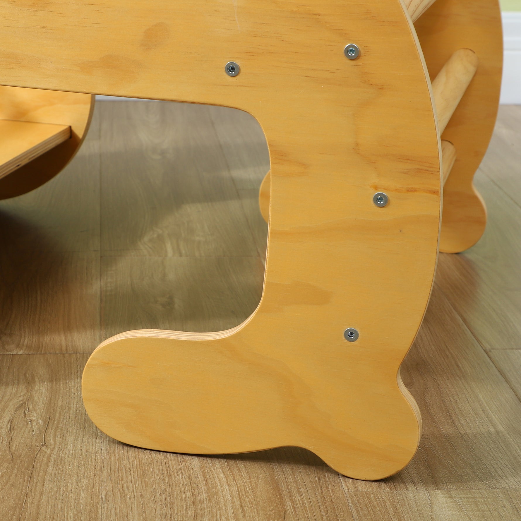 Arche d'escalade pour enfants, table à jouets pour enfants 18-48 mois, design 2 en 1, charge max. 50 kg, bois naturel