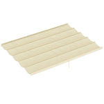 Toile de toit pour pergola tonnelle rétractable de 4 x 3 m - toile uniquement 350 x 260 cm crème