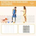 Lot de 2 enclos pliant en métal pour chiens lapins rongeurs petits animaux intérieur et extérieur 6 panneaux avec porte