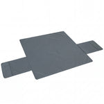 Housse de Canapé Protecteur de Meubles 3 Places Imperméable Anti-glisse avec Poches de Rangement Gris
